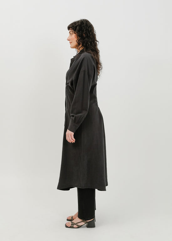 Verity Shirt Dress / Black