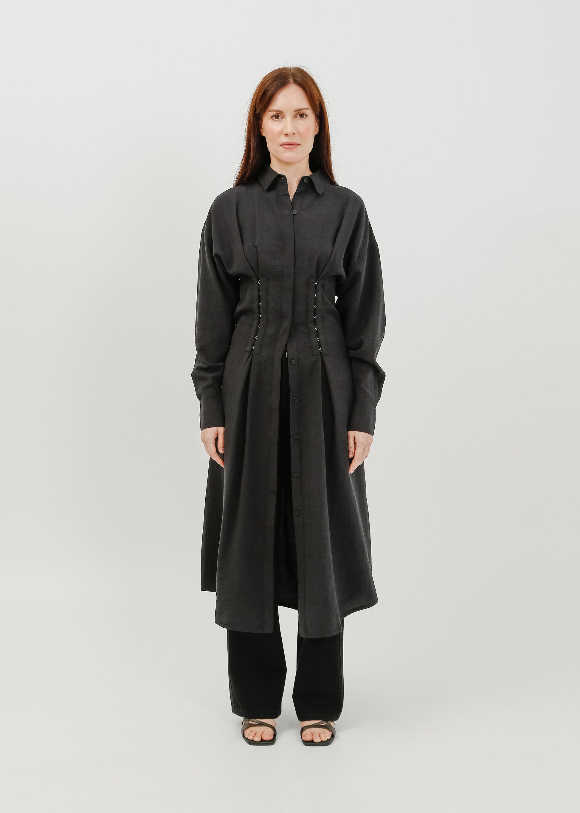 Verity Shirt Dress / Black - 
Black (image 5)
