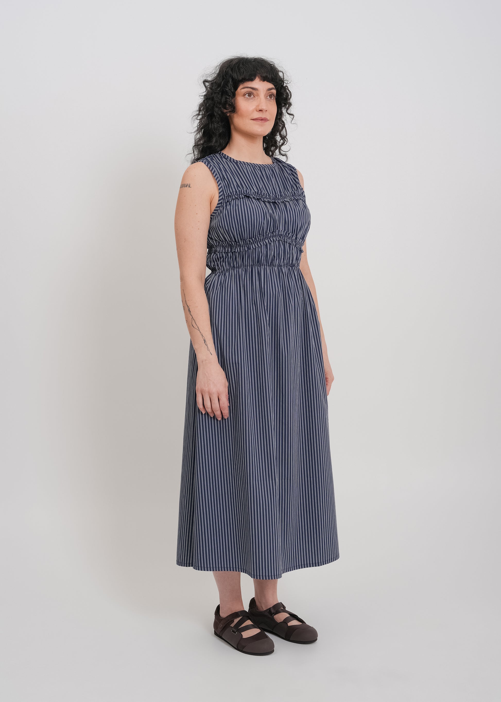 Matty Dress / Navy-White - 
Navy White (image 7)