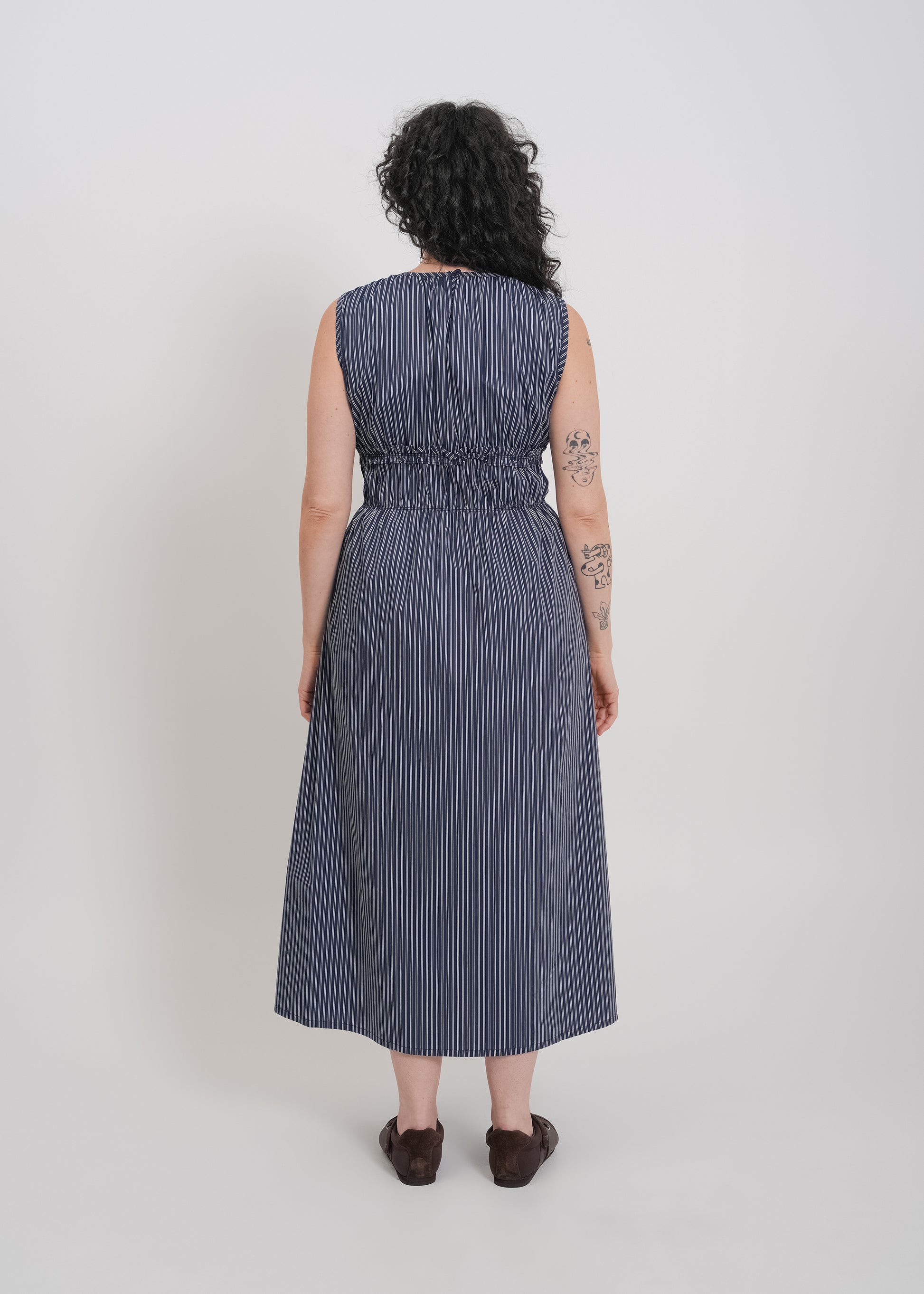 Matty Dress / Navy-White - 
Navy White (image 9)