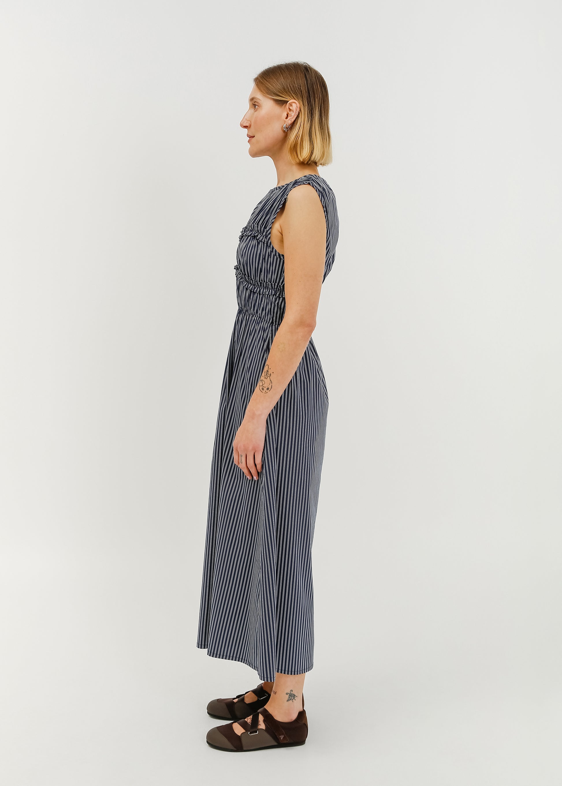 Matty Dress / Navy-White - 
Navy White (image 3)