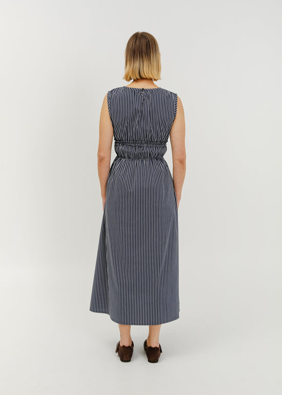 Matty Dress / Navy-White