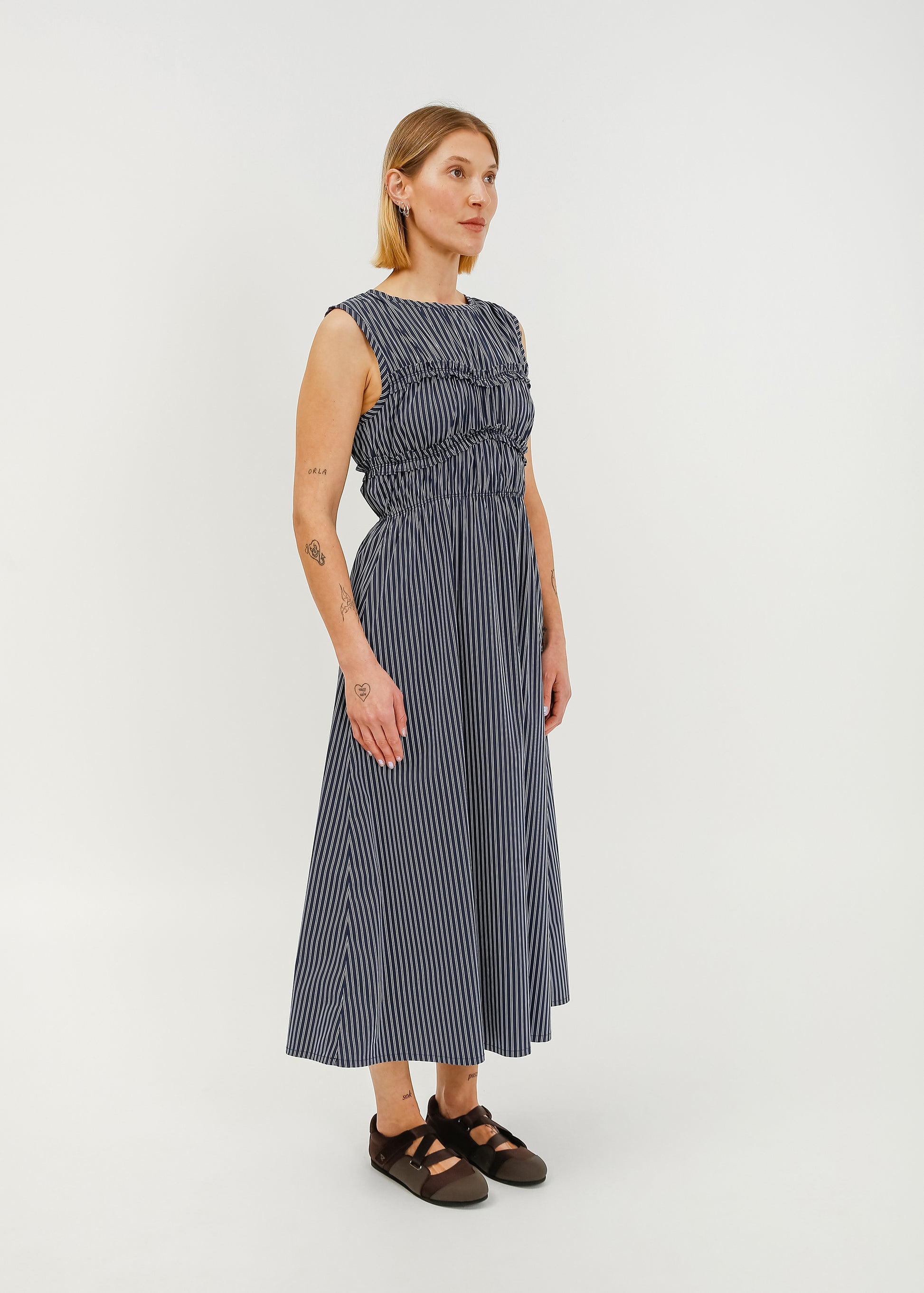 Matty Dress / Navy-White - 
Navy White (image 2)