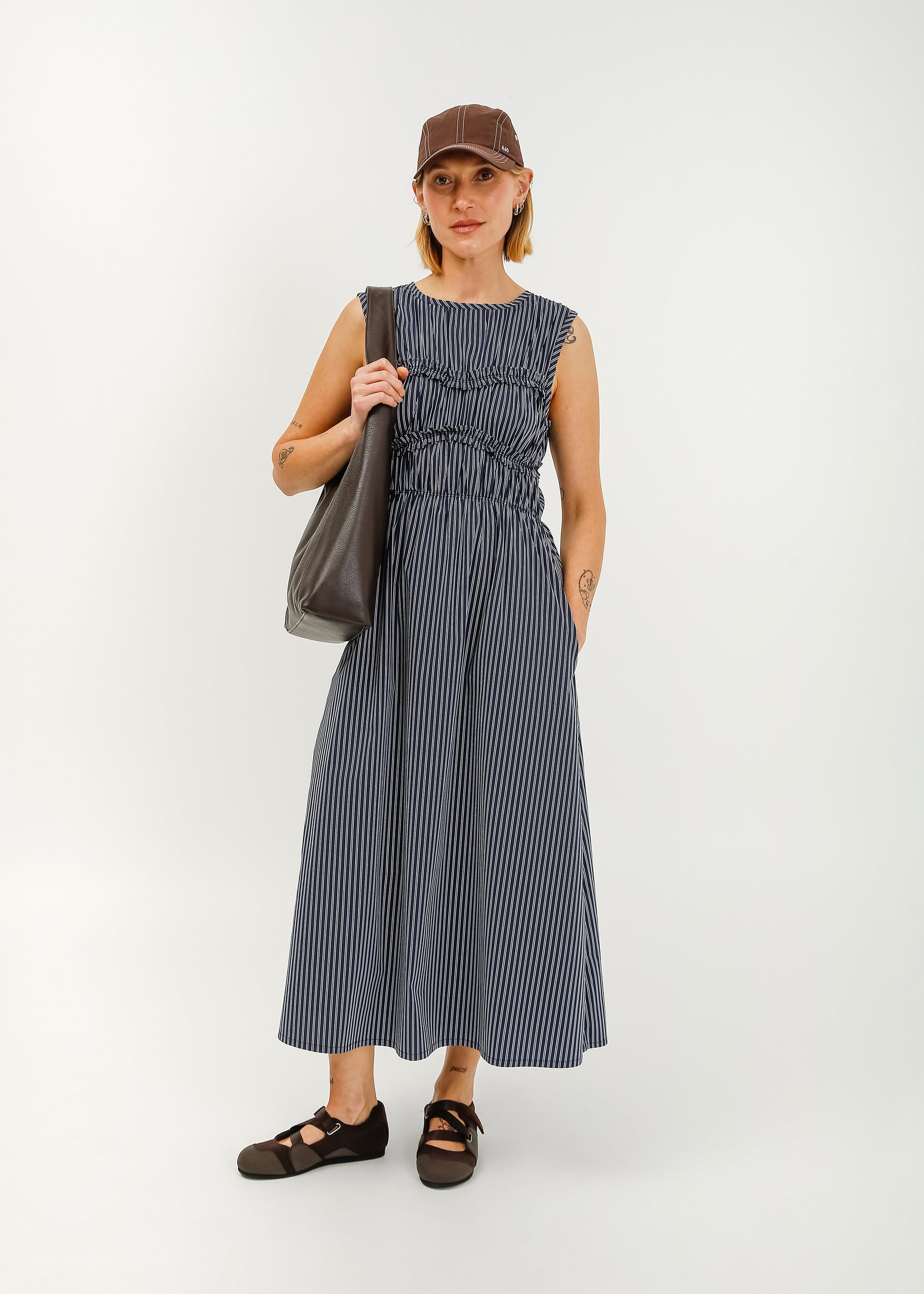 Matty Dress / Navy-White - 
Navy White (image 1)