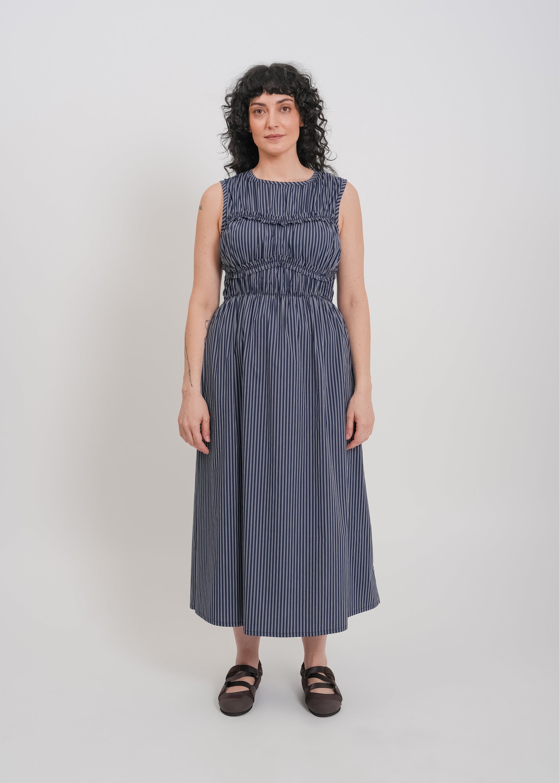 Matty Dress / Navy-White - 
Navy White (image 6)