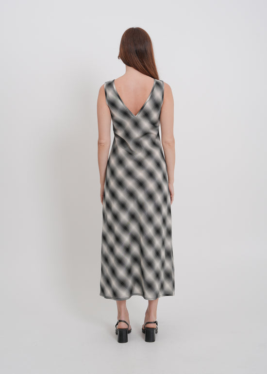 Dee Dress / White-Black