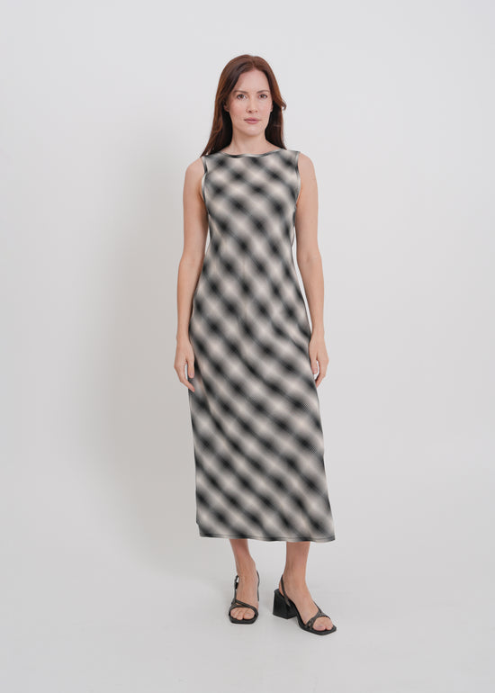 Dee Dress / White-Black