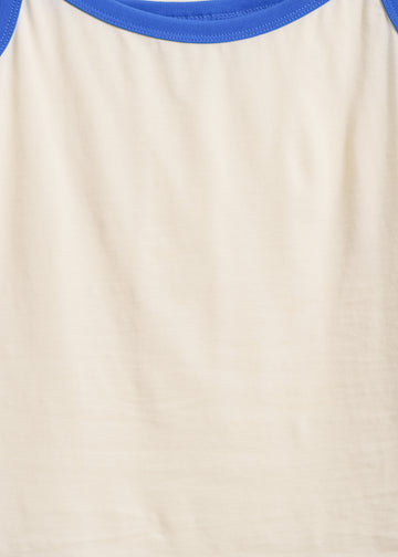 Bowie Singlet / Cream-Blue