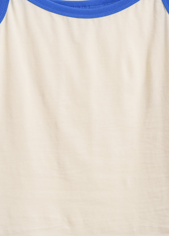 Bowie Singlet / Cream-Blue