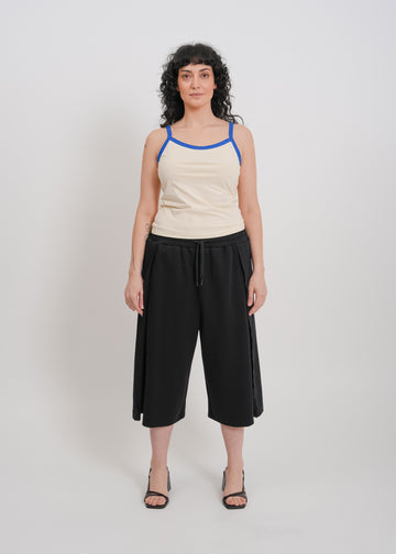 Bowie Singlet / Cream-Blue