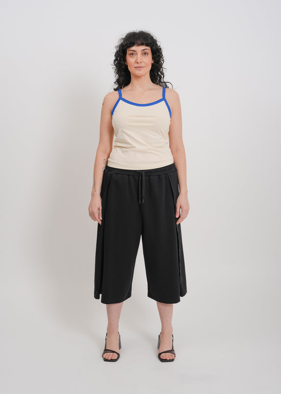 Bowie Singlet / Cream-Blue