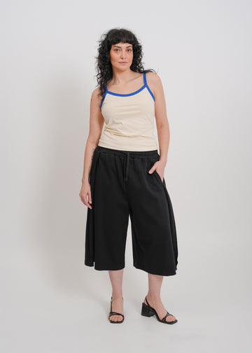 Bowie Singlet / Cream-Blue