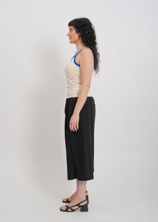 Bowie Singlet / Cream-Blue