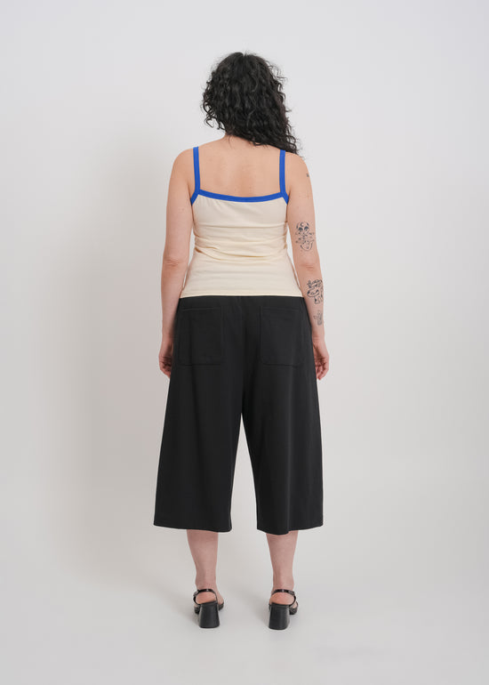 Bowie Singlet / Cream-Blue