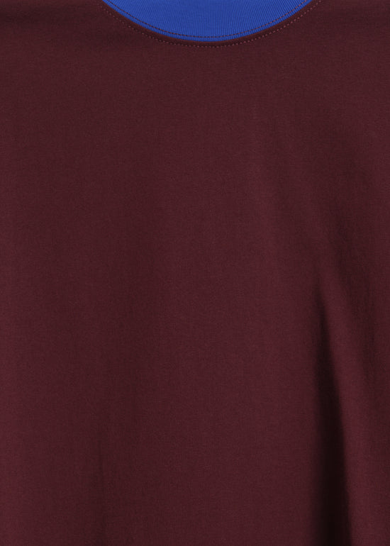 Maxwell Tee / Burnt Maroon-Blue