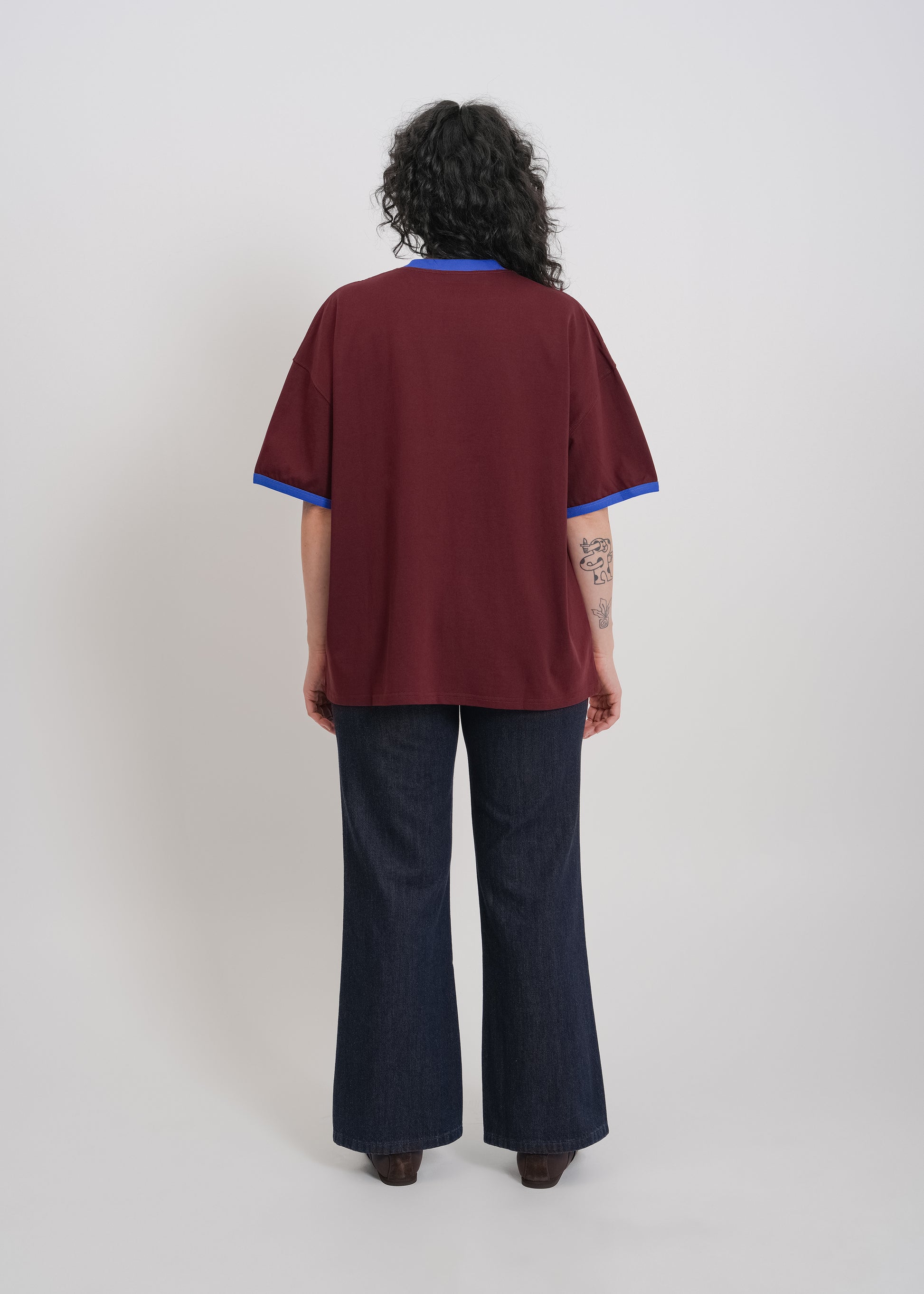 Maxwell Tee / Burnt Maroon-Blue - 
Burnt Maroon Blue (image 4)