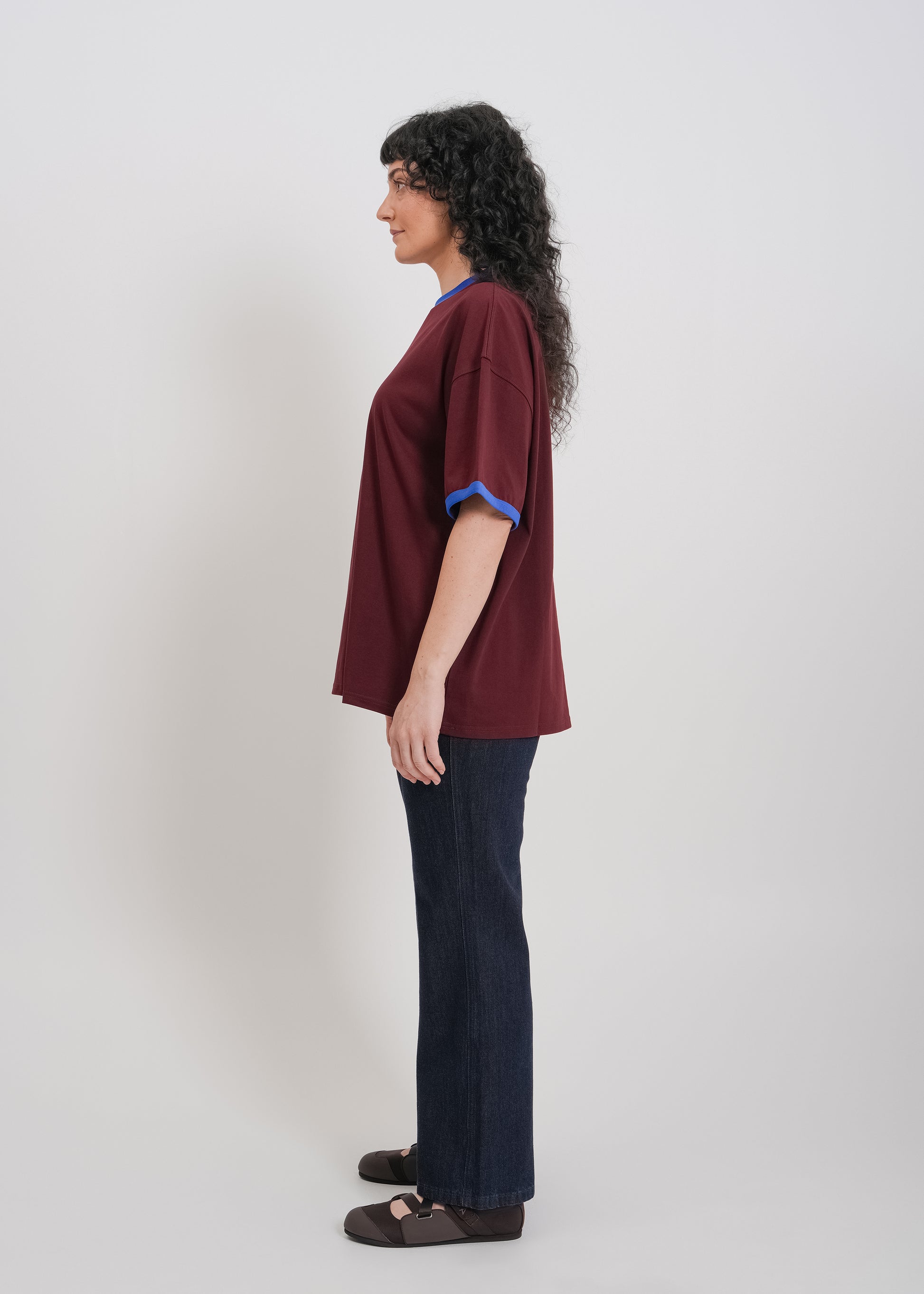 Maxwell Tee / Burnt Maroon-Blue - 
Burnt Maroon Blue (image 3)