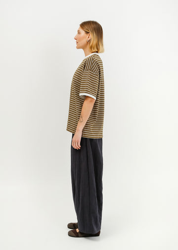Maxwell Tee / Khaki-White