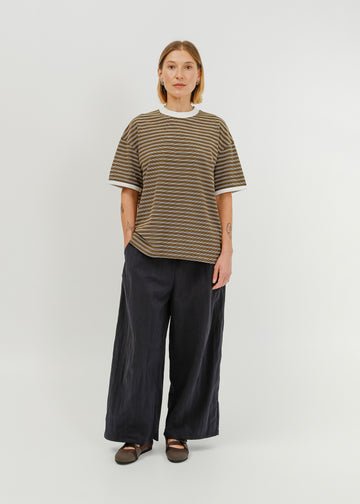 Maxwell Tee / Khaki-White