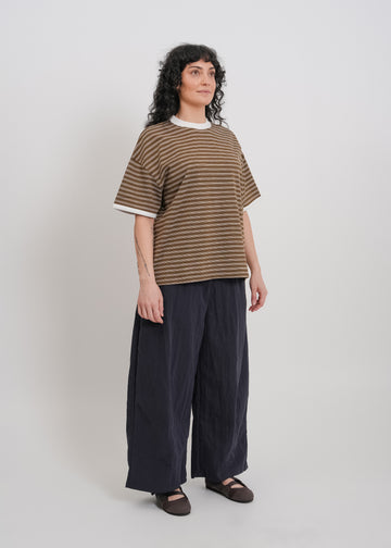 Maxwell Tee / Khaki-White