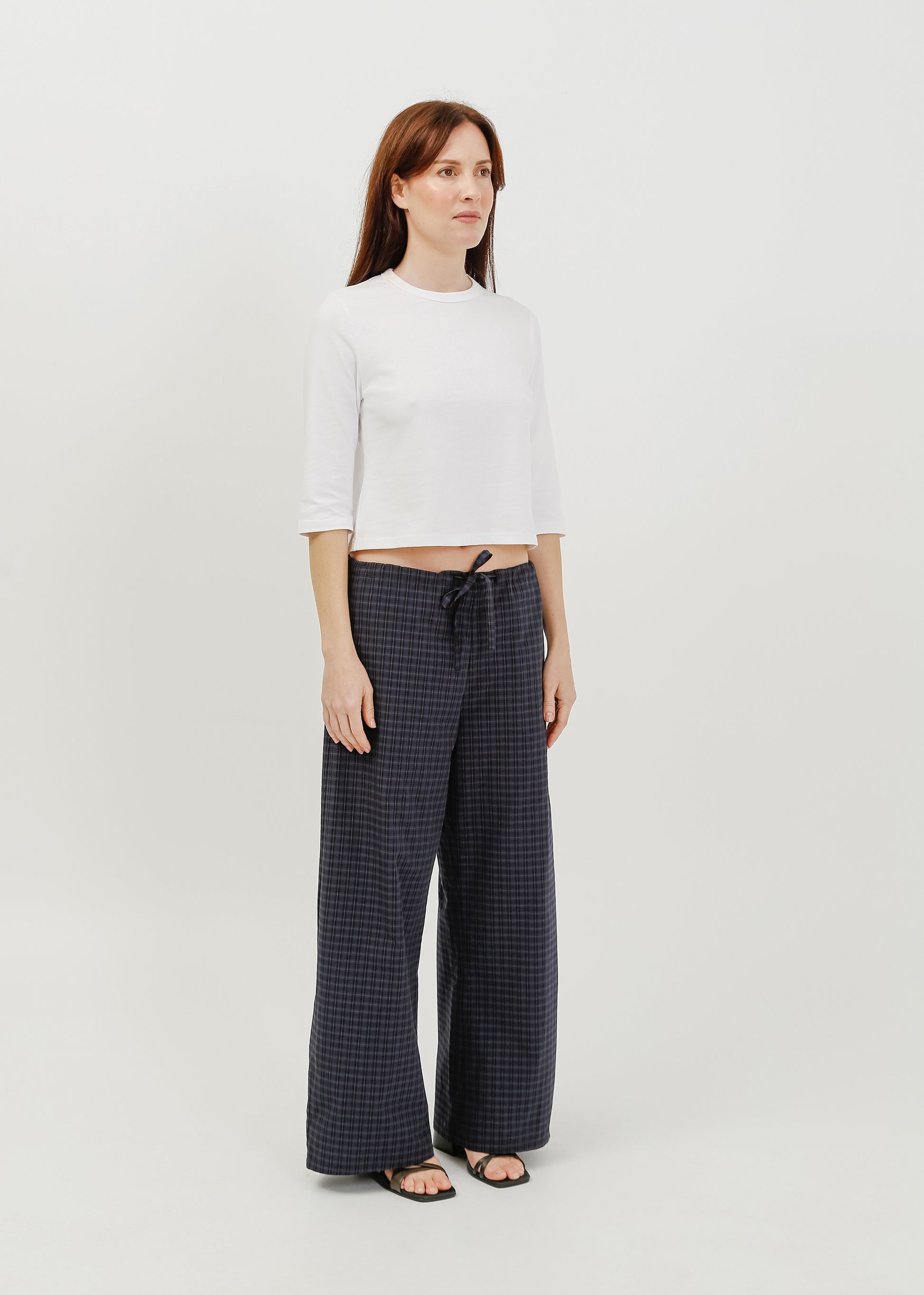 Gwyneth 3/4 Sleeve Tee / White - 
White (image 2)