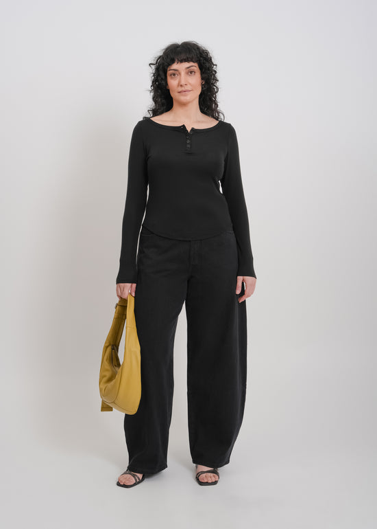 Jae Long Sleeve Top / Black
