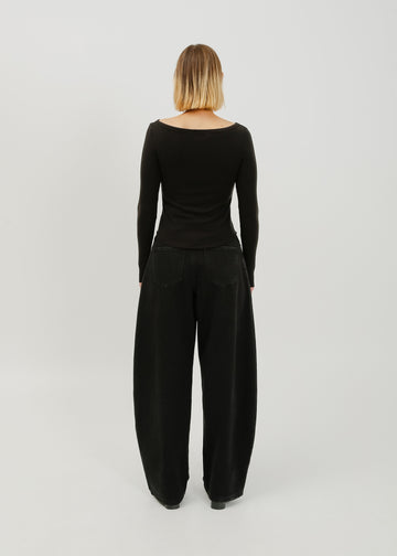 Jae Long Sleeve Top / Black