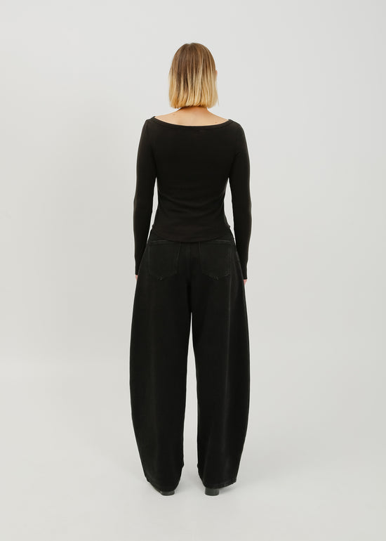 Jae Long Sleeve Top / Black
