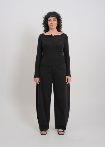 Jae Long Sleeve Top / Black