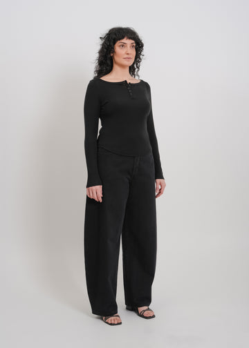 Jae Long Sleeve Top / Black