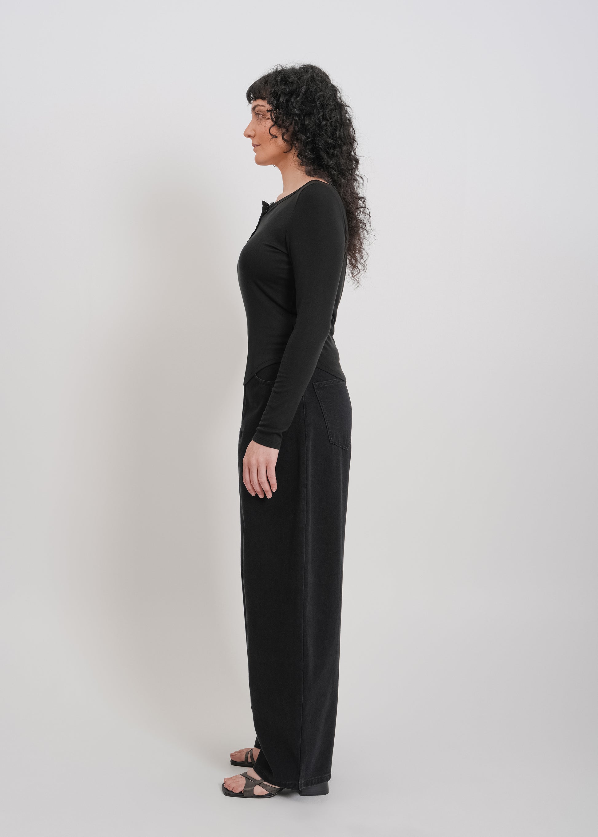 Jae Long Sleeve Top / Black - 
Black (image 3)