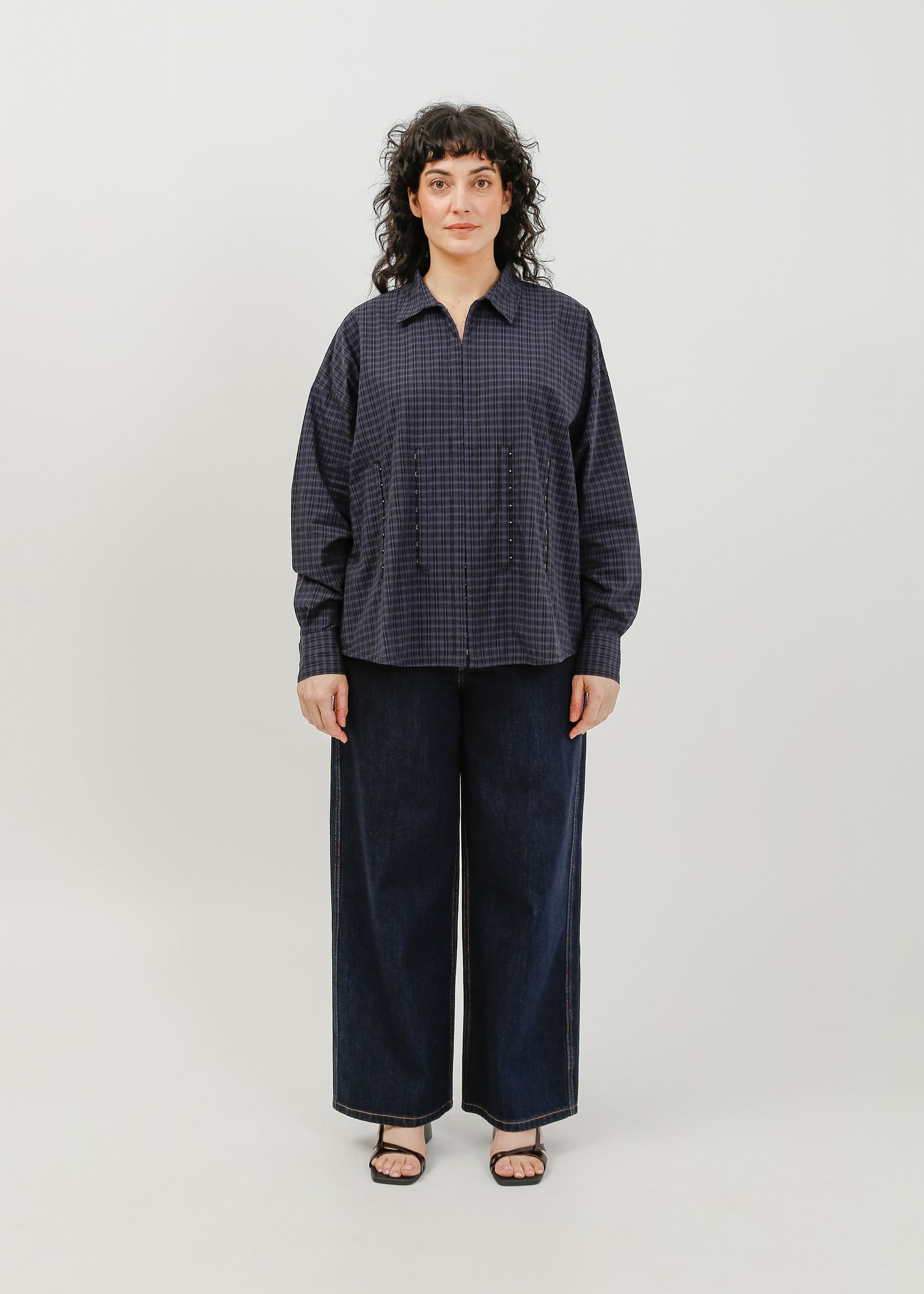 Darwin Shirt / Black-Navy Check - 
Black Navy Check (image 7)