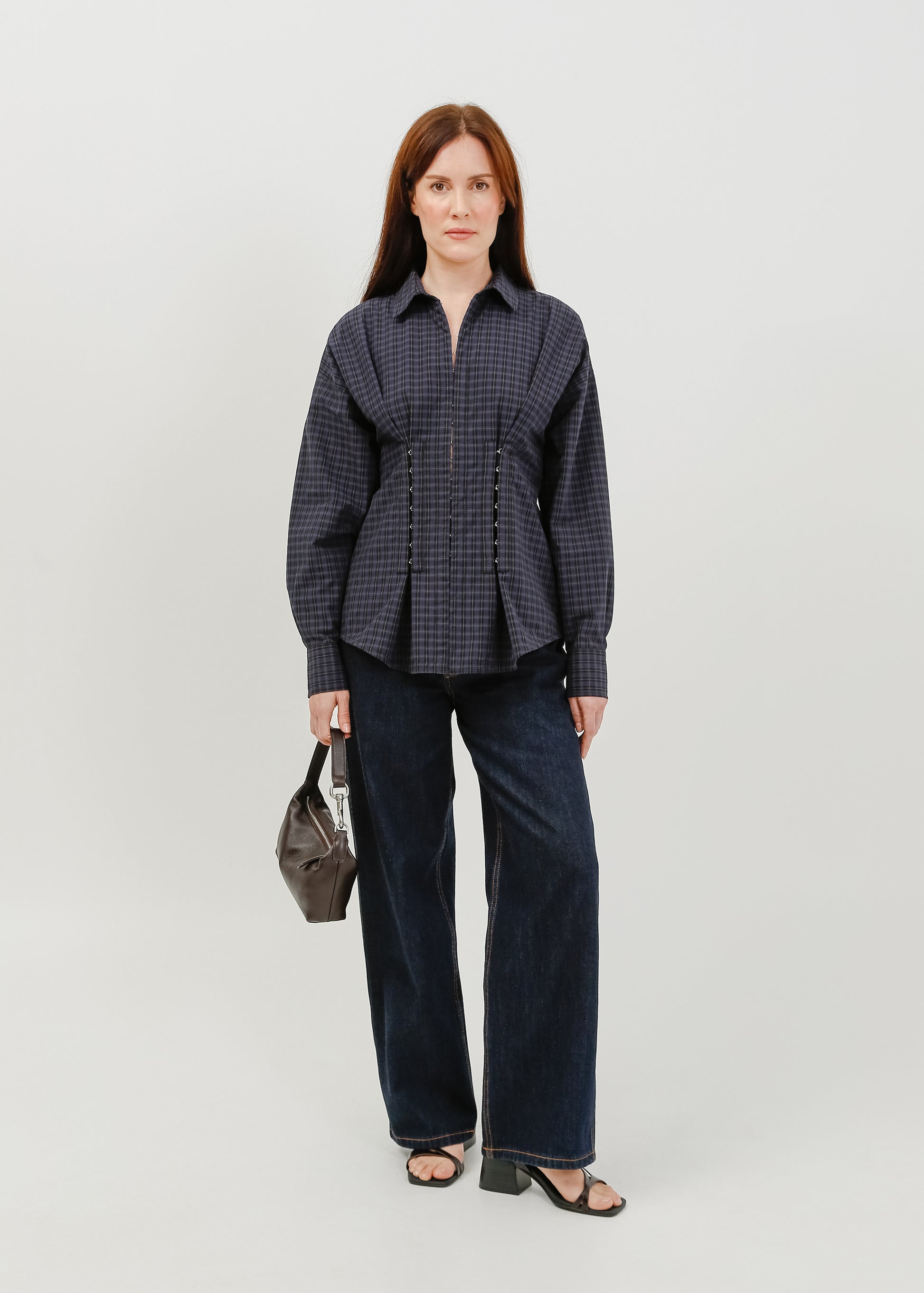 Darwin Shirt / Black-Navy Check - 
Black Navy Check (image 1)