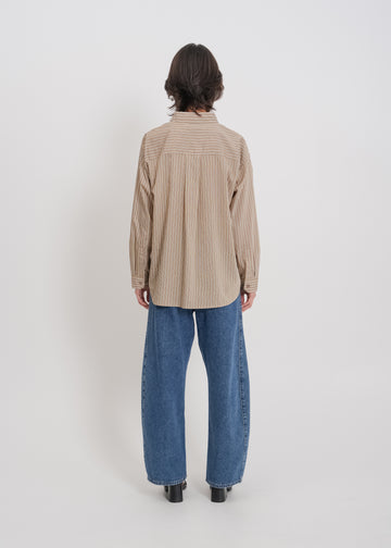 Tobias Shirt / Mocha-Yellow-White-Black