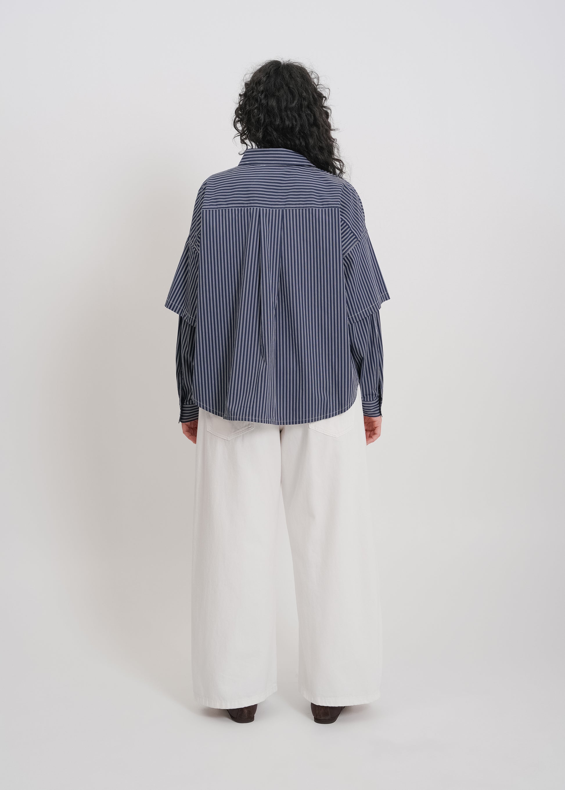 Malakai Shirt / Navy-White - 
Navy White (image 9)