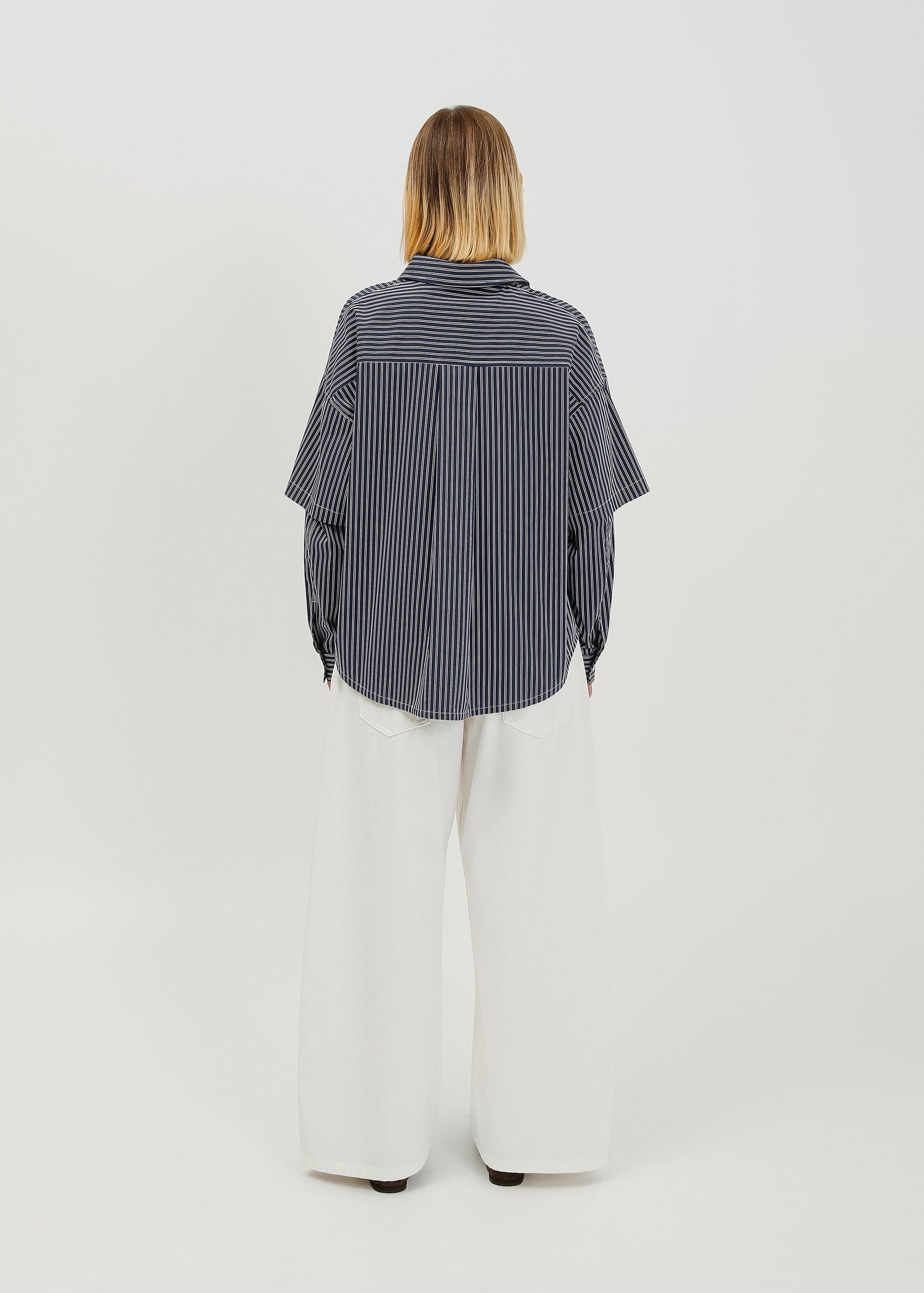 Malakai Shirt / Navy-White - 
Navy White (image 5)