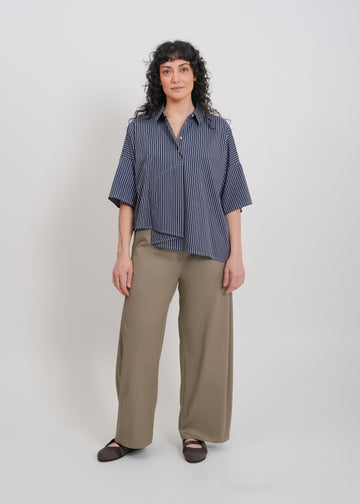 Misty Shirt / Navy-White