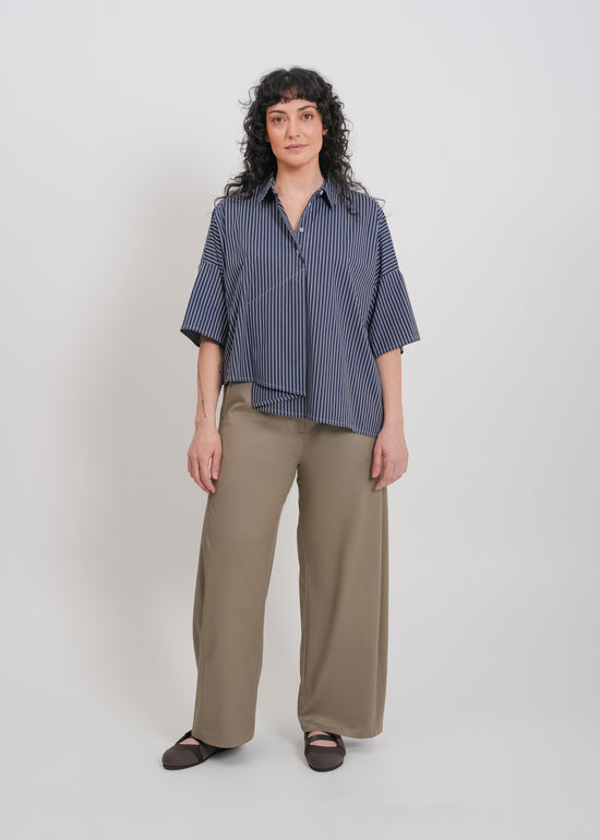 Misty Shirt / Navy-White