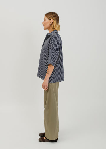 Misty Shirt / Navy-White