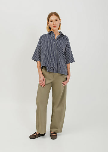 Misty Shirt / Navy-White
