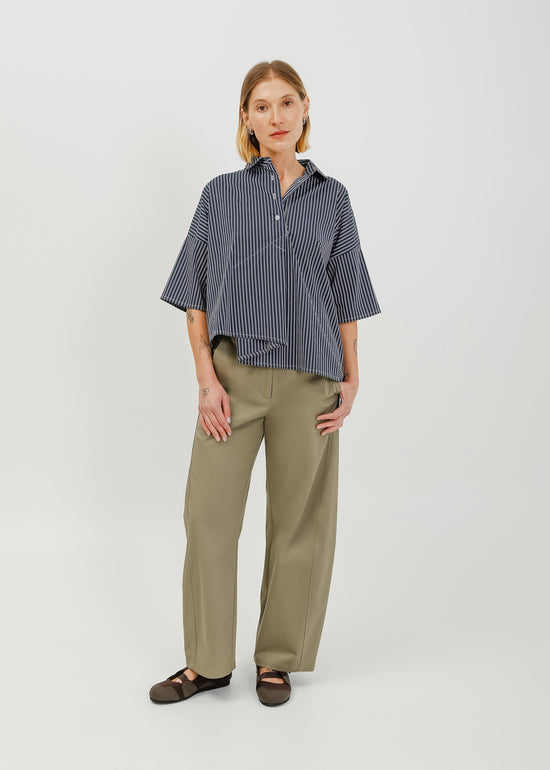 Misty Shirt / Navy-White