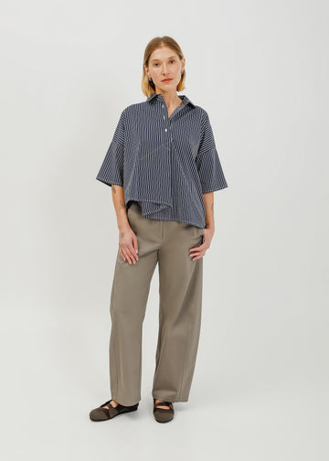 Misty Shirt / Navy-White