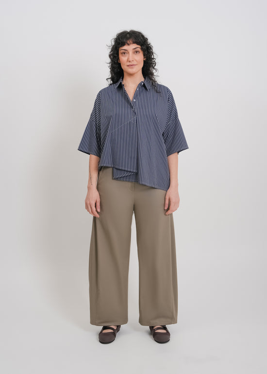 Misty Shirt / Navy-White