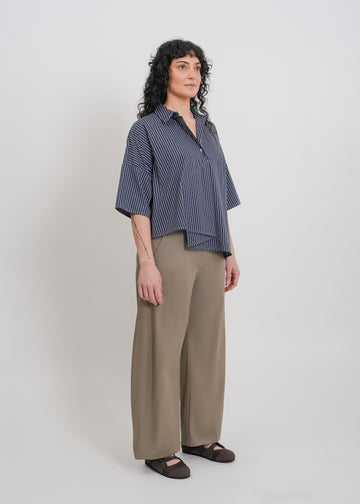 Misty Shirt / Navy-White