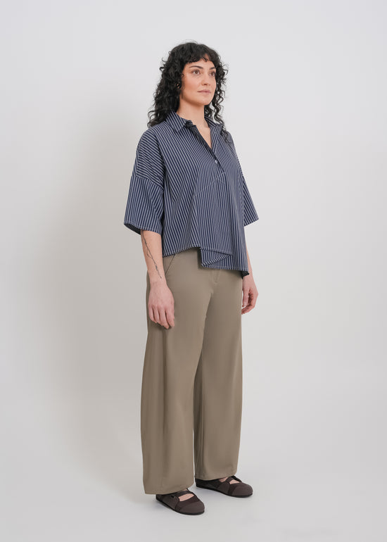 Misty Shirt / Navy-White