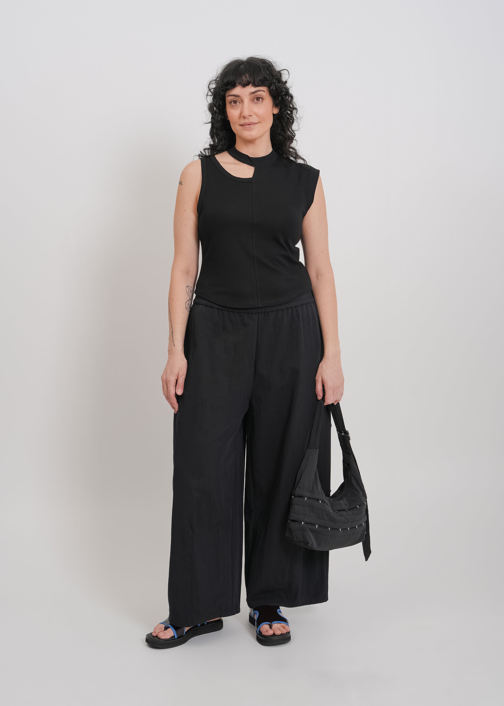 Irene Asymmetrical Tank / Black - 
Black (image 10)
