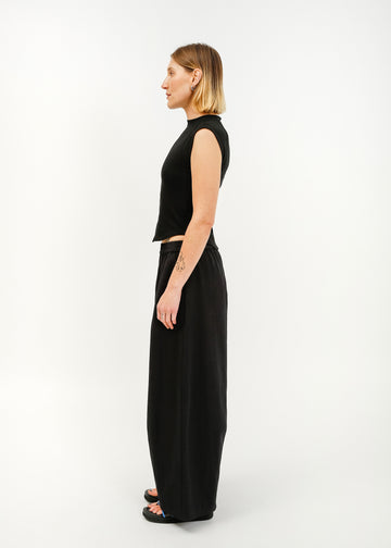 Irene Asymmetrical Tank / Black