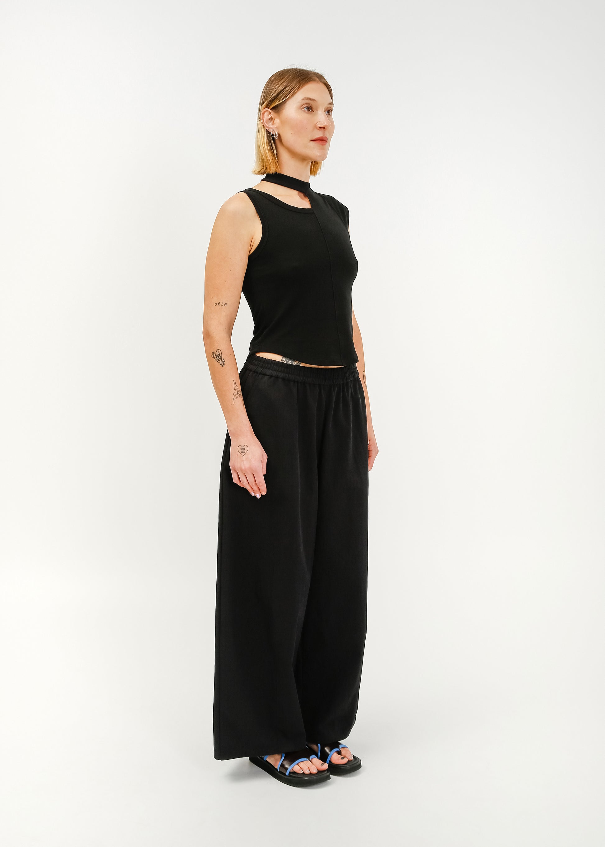 Irene Asymmetrical Tank / Black - 
Black (image 2)