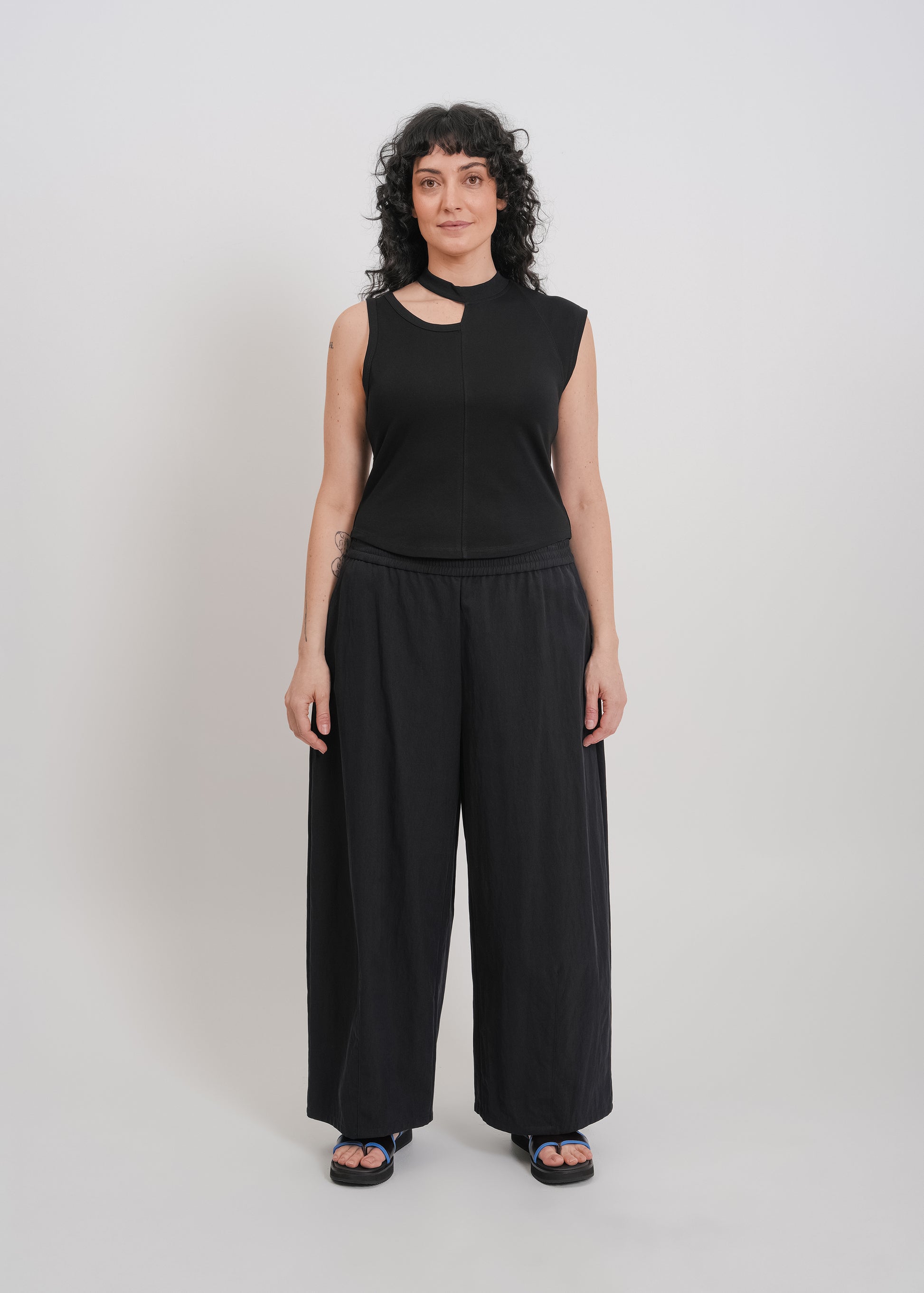 Irene Asymmetrical Tank / Black - 
Black (image 6)