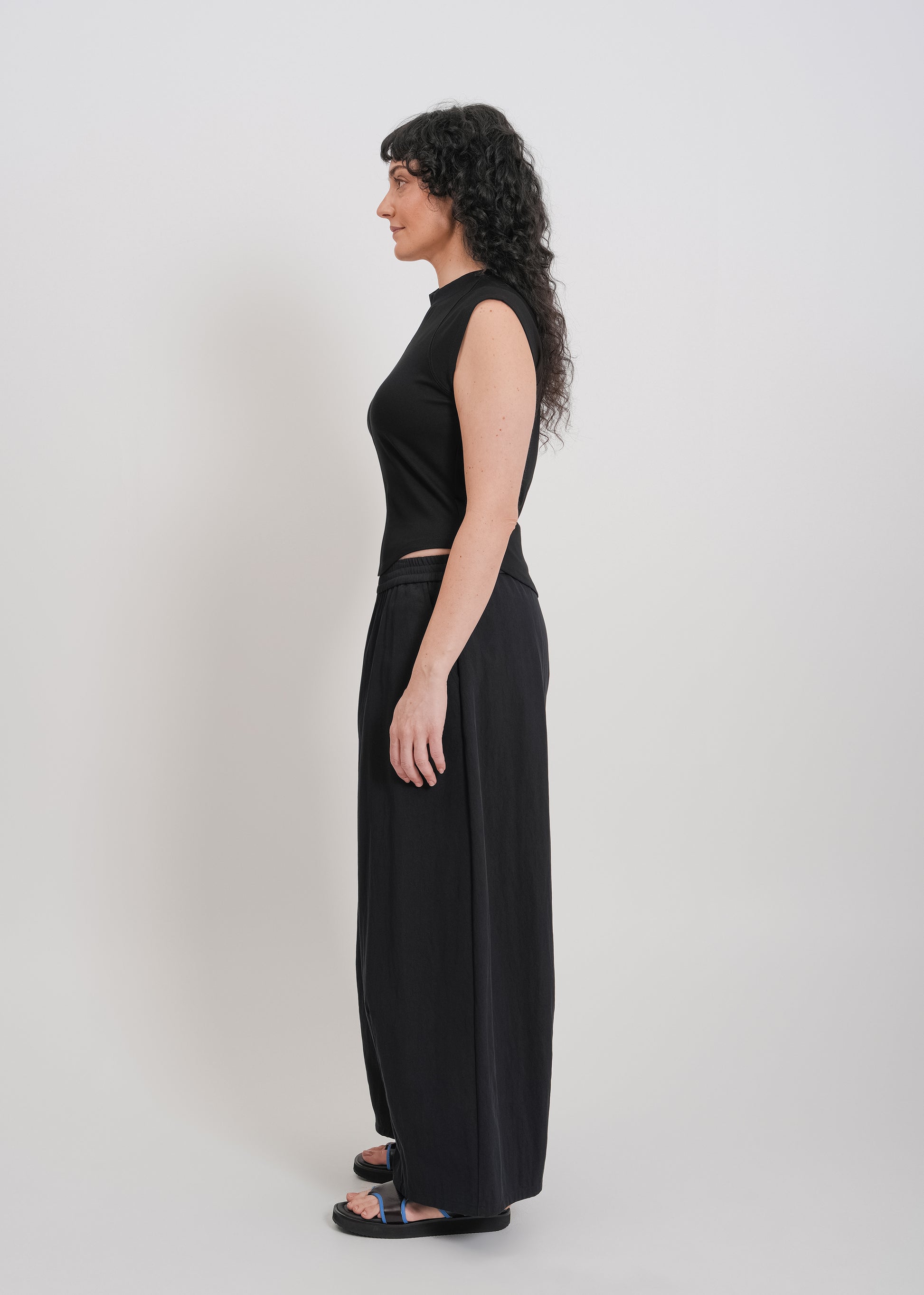 Irene Asymmetrical Tank / Black - 
Black (image 8)